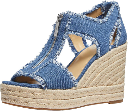 Michael Kors Sandália feminina Berkley Mid Espadrille Wedge