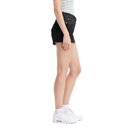 Levi's Short feminino 501 original, Preto lunar, 28