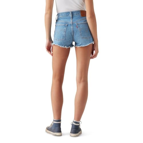 Levi's Short feminino premium 501 original, Atenas meio curto (sem água), 26