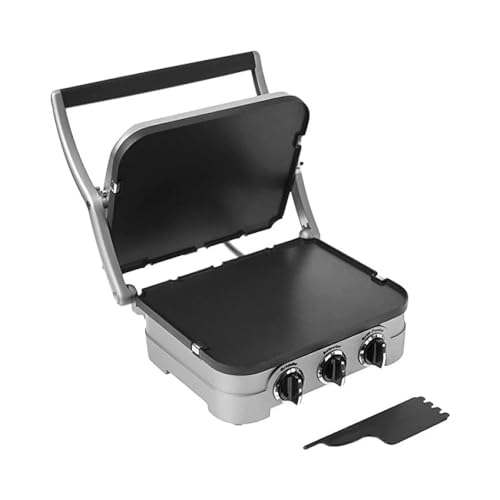 Grill Eletrico Cuisinart Griddler Aço Escovado 220v Gr-4ncbrb