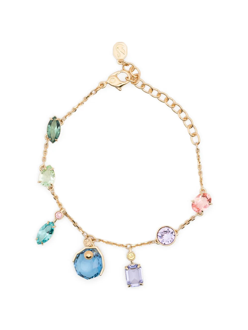 Swarovski Pulseira Gema Com Cristais | Dourado | FARFETCH BR