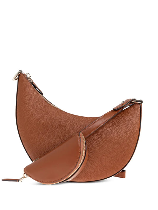 Kate Spade Bolsa Transversal De Couro Com Zíper | Marrom | FARFETCH BR