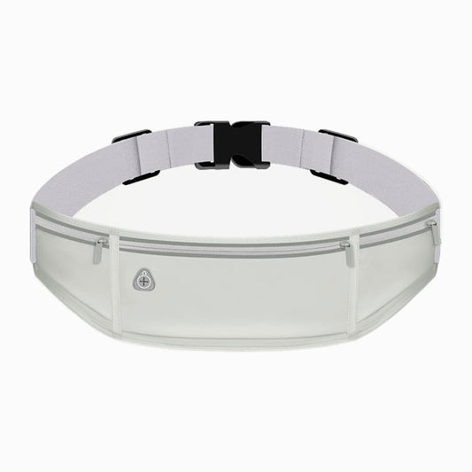 Pochete Esportiva Slim Impermeável para Corrida e Academia – Porta Celular de Cintura Ajustável (Cinza)