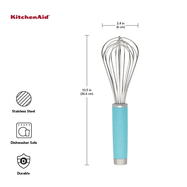 Batedor manual KitchenAid Gourmet, 26,6 cm, Matte Aqua Sky