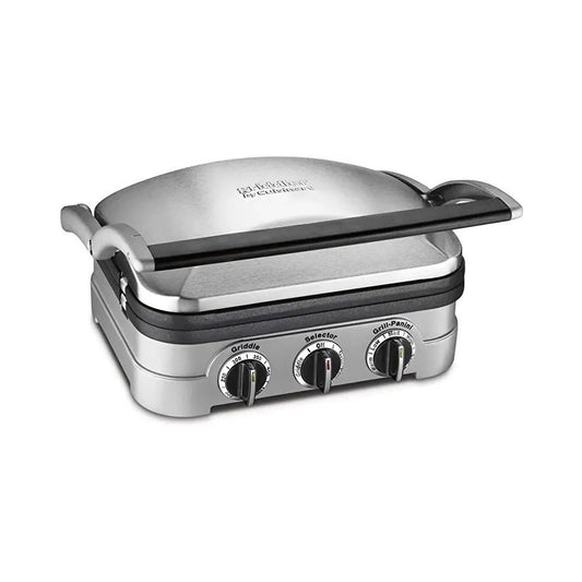 Grill Eletrico Cuisinart Griddler Aço Escovado 220v Gr-4ncbrb