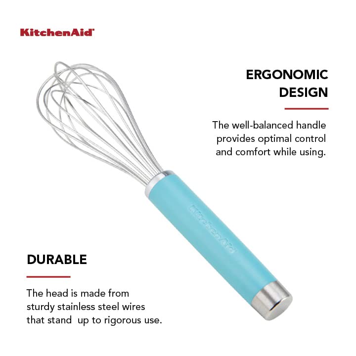 Batedor manual KitchenAid Gourmet, 26,6 cm, Matte Aqua Sky