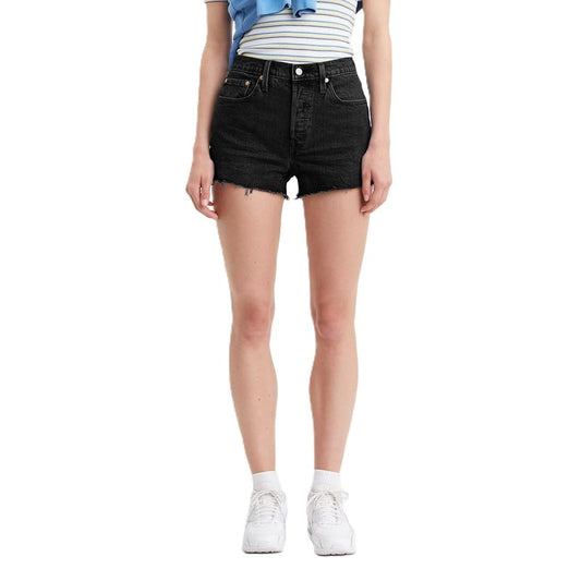 Levi's Short feminino 501 original, Preto lunar, 28