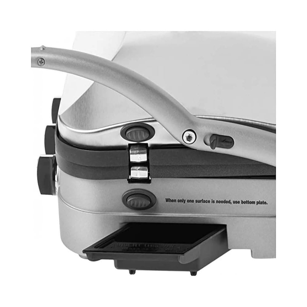 Grill Eletrico Cuisinart Griddler Aço Escovado 220v Gr-4ncbrb