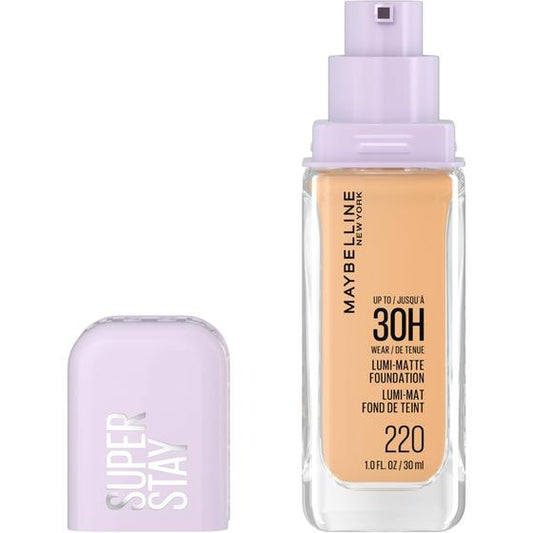 Base Maybelline Super Stay Lumi-Matte 220 - 30 Horas de Duração - 30ml