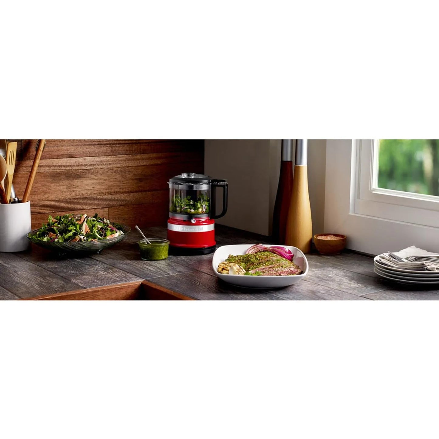 Mini processador de alimentos KitchenAid Empire Red