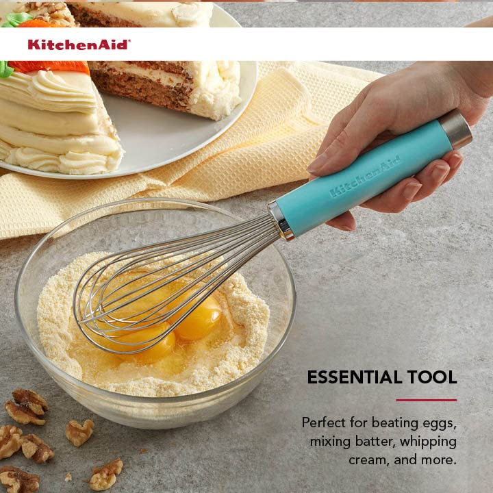 Batedor manual KitchenAid Gourmet, 26,6 cm, Matte Aqua Sky