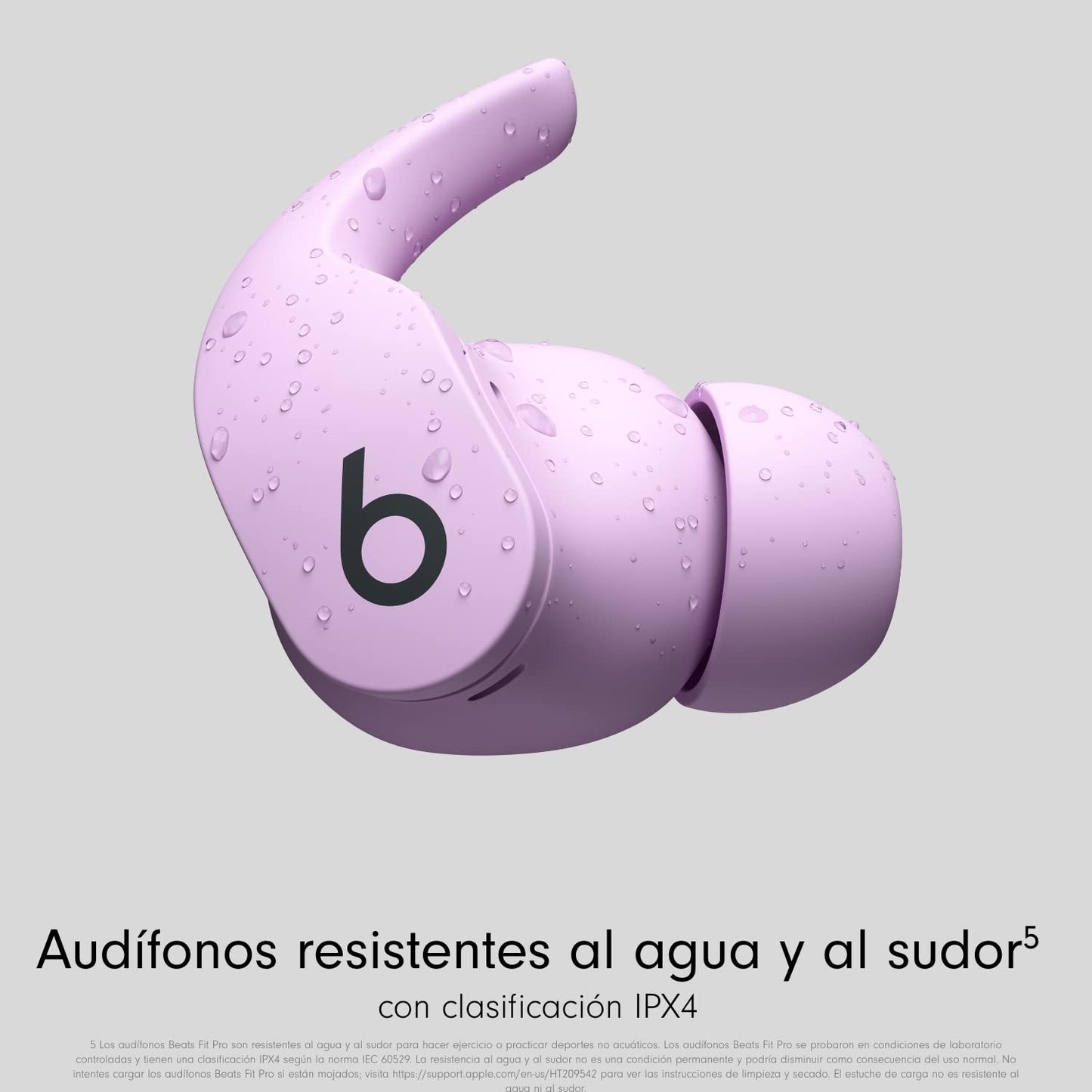 Beats Fit Pro – Autênticos fones de ouvido sem fio com cancelamento de ruído – Cancelamento ativo de ruído, fones de ouvido resistentes ao suor, compatível com Apple e Android – Roxo pastel