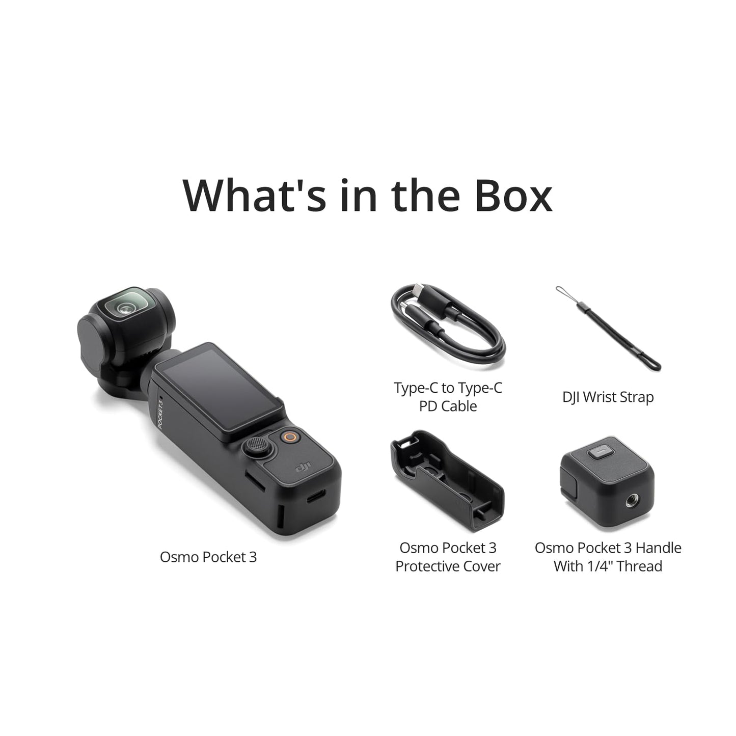 DJI Osmo Pocket 3, câmera vlogging com CMOS de 2,5 cm e vídeo 4K/120fps, estabilização de 3 eixos, foco rápido, rastreamento de rosto/objeto, tela sensível ao toque rotativa de 5 cm, câmera digital
