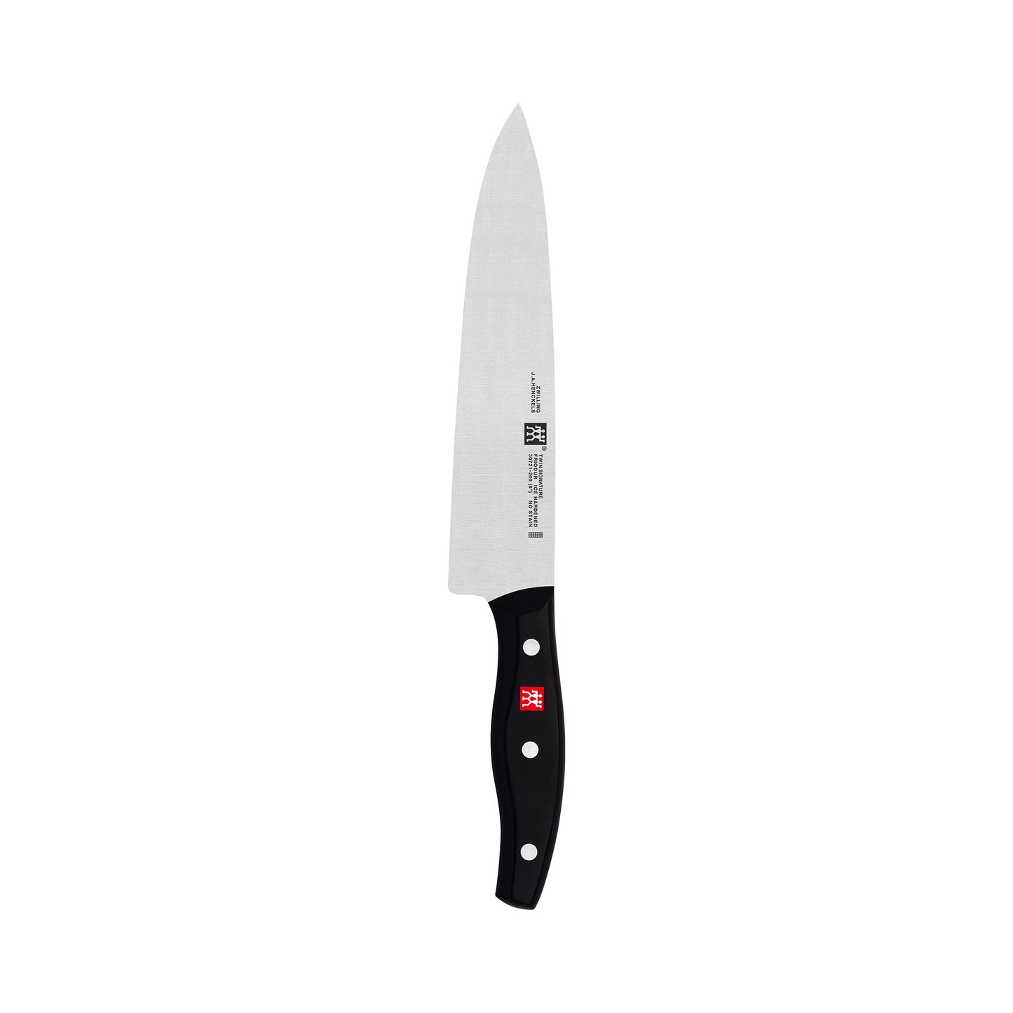 Zwilling J.A. Henckels Twin Signature, Faca Chef, Faca de Cozinha, Faca Alemão, 20 cm, Aço Inoxidável, Preta