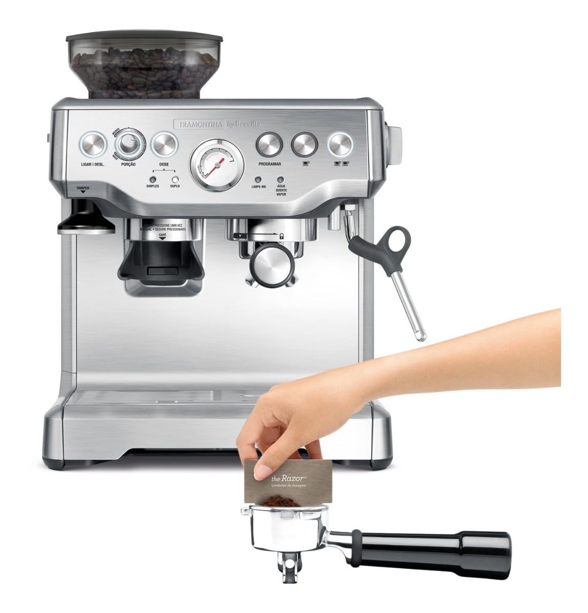 Cafeteira Express Pro 127v Tramontina Prata 110v