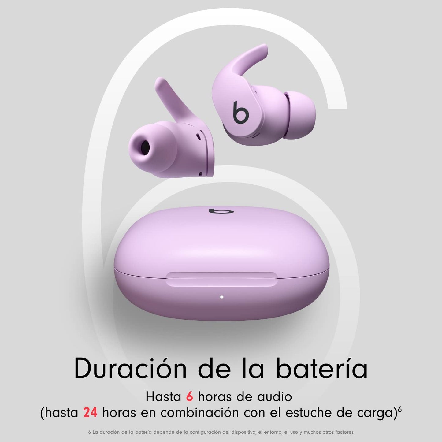 Beats Fit Pro – Autênticos fones de ouvido sem fio com cancelamento de ruído – Cancelamento ativo de ruído, fones de ouvido resistentes ao suor, compatível com Apple e Android – Roxo pastel