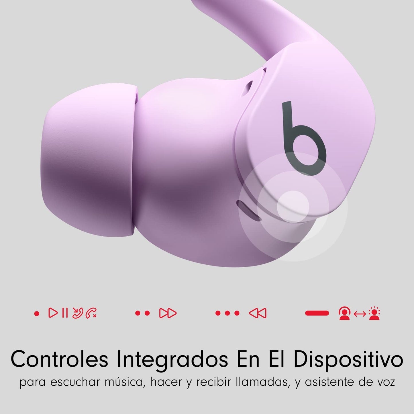 Beats Fit Pro – Autênticos fones de ouvido sem fio com cancelamento de ruído – Cancelamento ativo de ruído, fones de ouvido resistentes ao suor, compatível com Apple e Android – Roxo pastel
