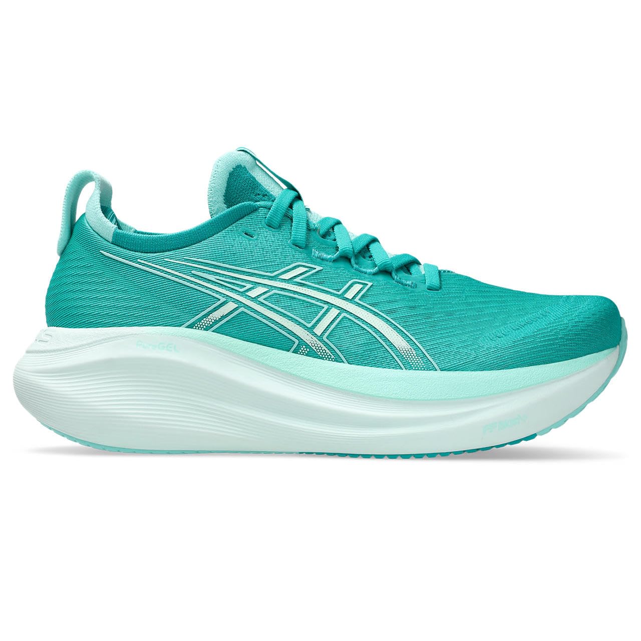 ASICS Tênis de corrida feminino Gel-Nimbus 27, Verde, 36