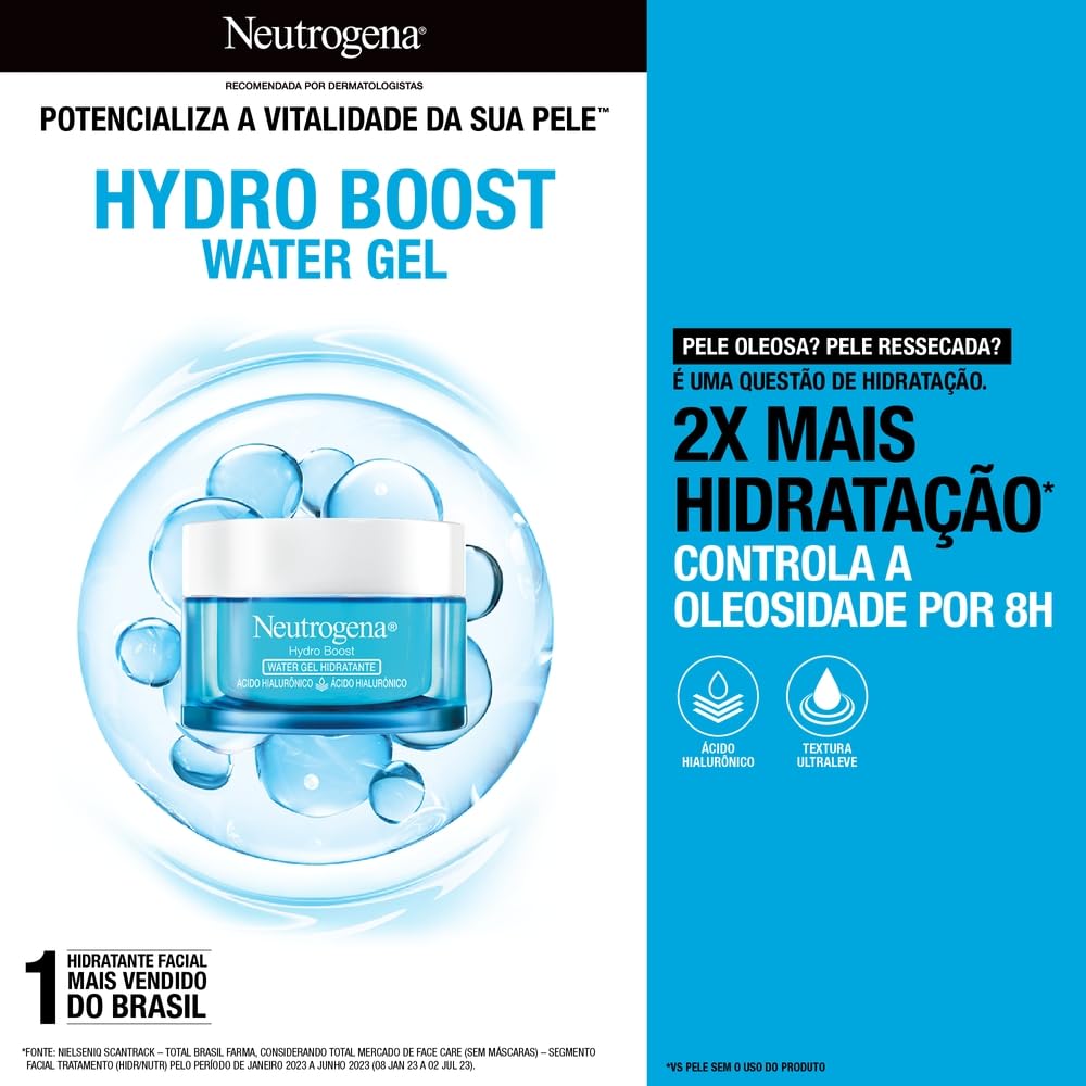 Neutrogena Hidratante Facial Hydro Boost Water Gel, 50g