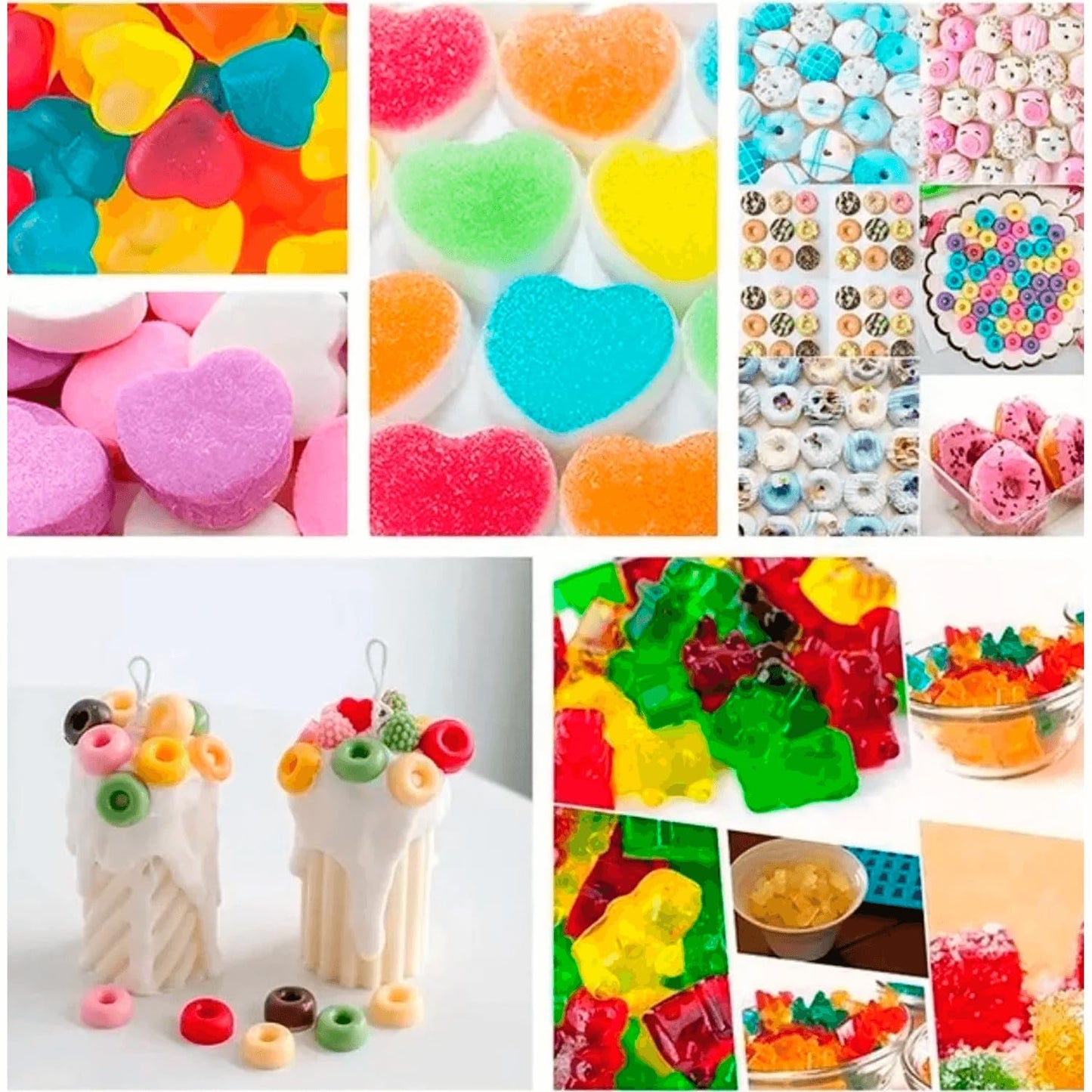 Forma De Silicone 4 Un Balas Gummy Goma Chocolate Gelatina