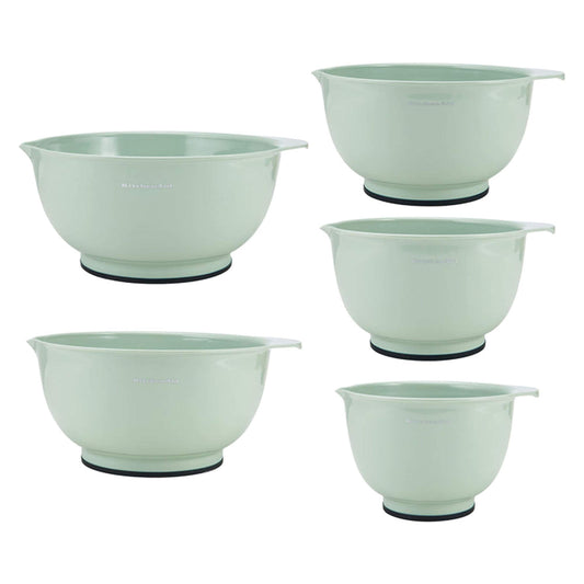 KitchenAid Tigelas clássicas de preparação, conjunto de 5, pistache