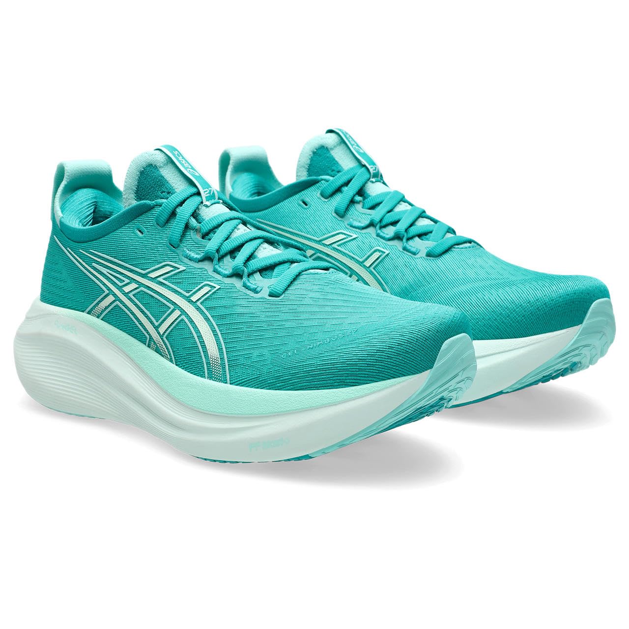 ASICS Tênis de corrida feminino Gel-Nimbus 27, Verde, 36