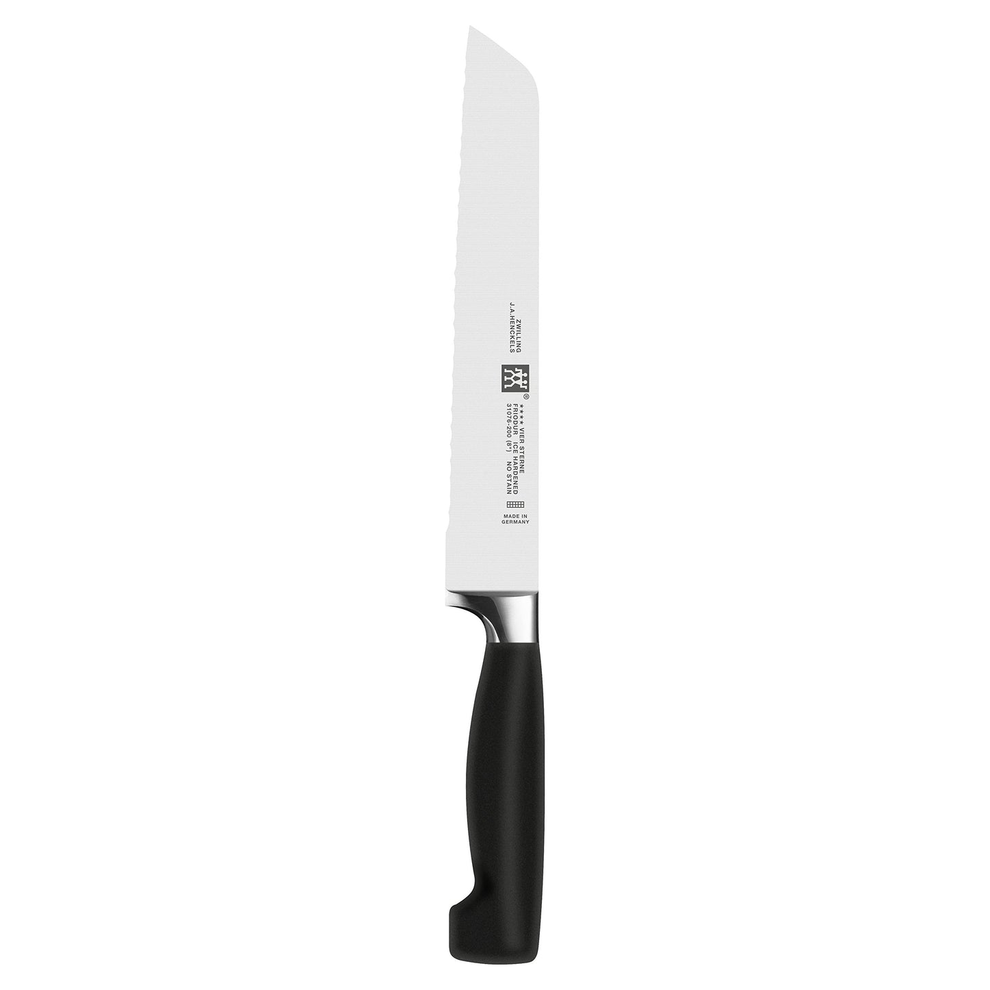 Zwilling J.A. Henckels Twin Four Star Faca de pão de aço inoxidável de alto carbono de 20,32 cm