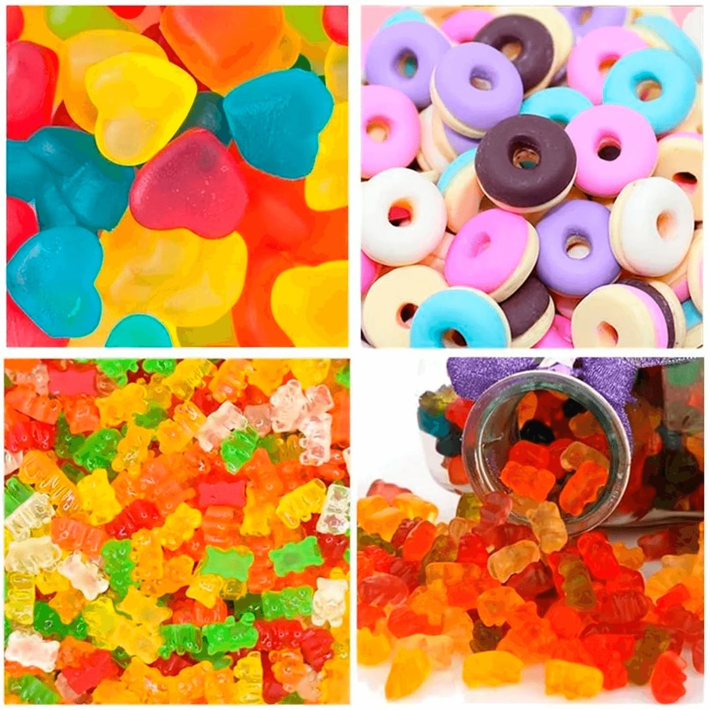 Forma De Silicone 4 Un Balas Gummy Goma Chocolate Gelatina