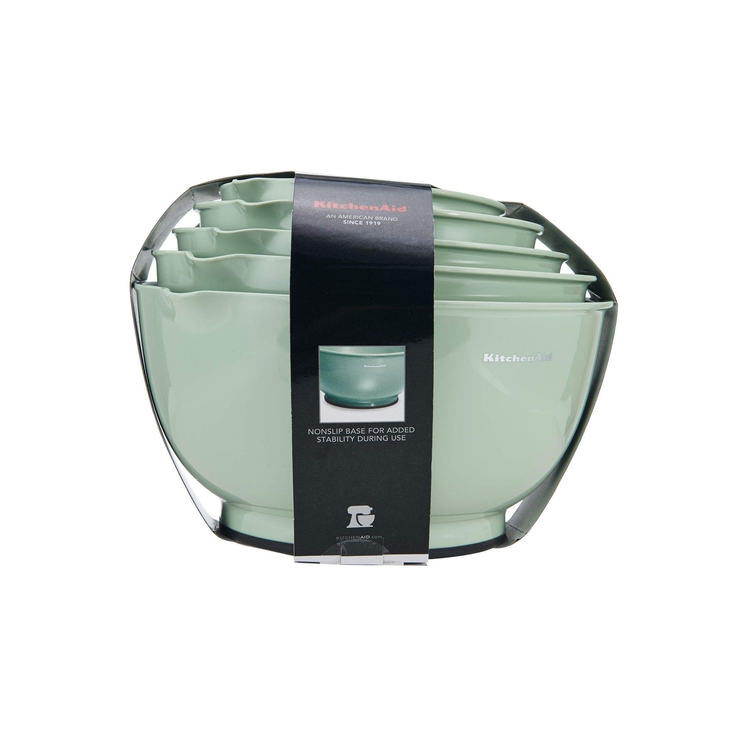 KitchenAid Tigelas clássicas de preparação, conjunto de 5, pistache