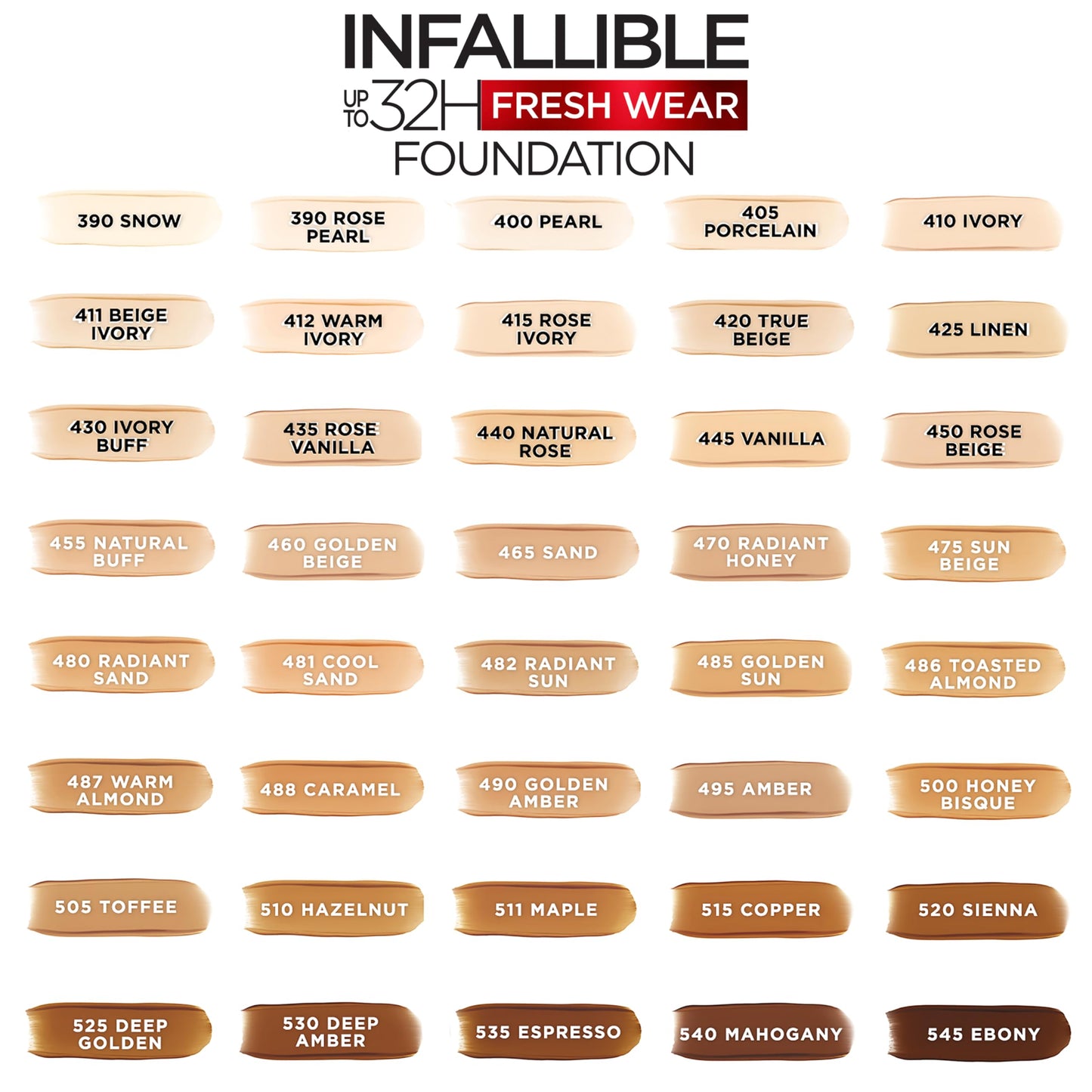 L'Oreal Paris Makeup Infallible Up to 24 Hour Fresh Wear Foundation, Beige Ivory, 1 Ounce