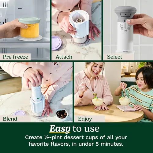 Máquina De Sorvete Colorida Cuisinart 5 Em 1 Compacta E Fáci