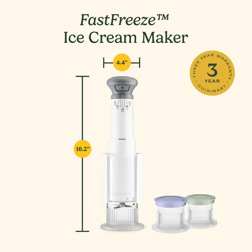 Máquina De Sorvete Colorida Cuisinart 5 Em 1 Compacta E Fáci